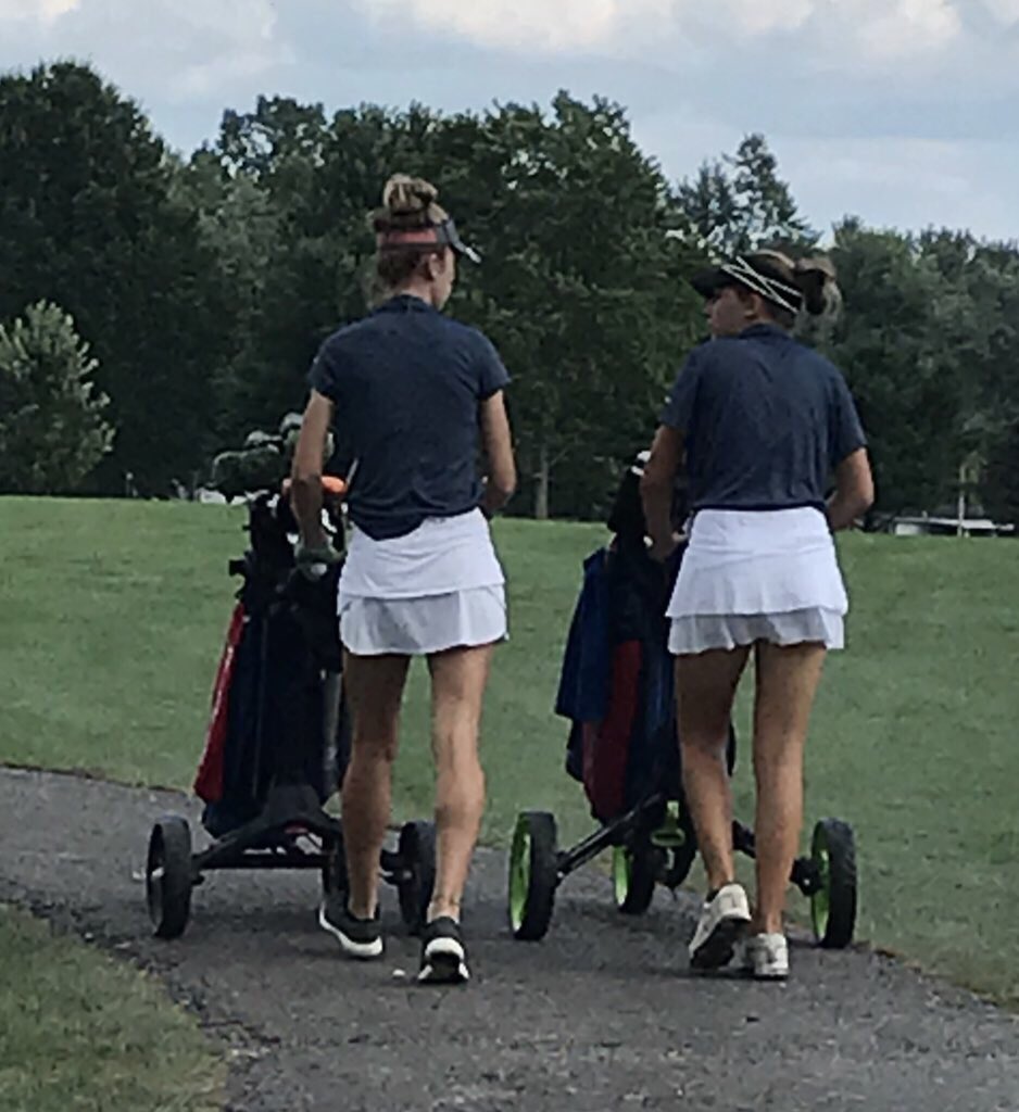 LWHSLancers's tweet photo. Girls Golf opened the season with a 9-hole record-setting win over Tri-Valley tonight, shooting a 180.

Abby Thompson shot a 37, setting a new school course record (Crystal Hanbaum &amp; Bailey Brownfield previously shot a 38).

Ella Wigal came in 2nd with a 38. 

Congrats, Lancers! https://t.co/yayHbU3R6E