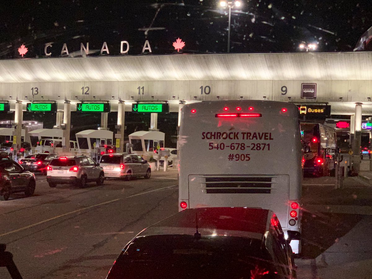 O Canada...at last! It’s taken two buses and twelve hours so far! Off to Niagara Falls tomorrow. #CumbriaScouts