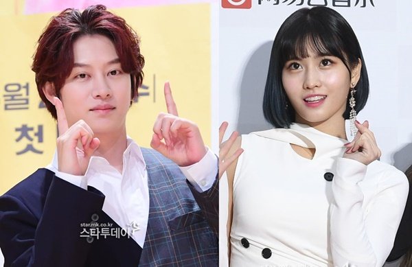 theseoulstory's tweet photo. Super Junior Heechul and TWICE Momo have reportedly been dating for 2 years 

SM Ent and JYP Ent are currently checking if this is true
https://t.co/rp1dqtDpdy https://t.co/SxggY1DbuN
