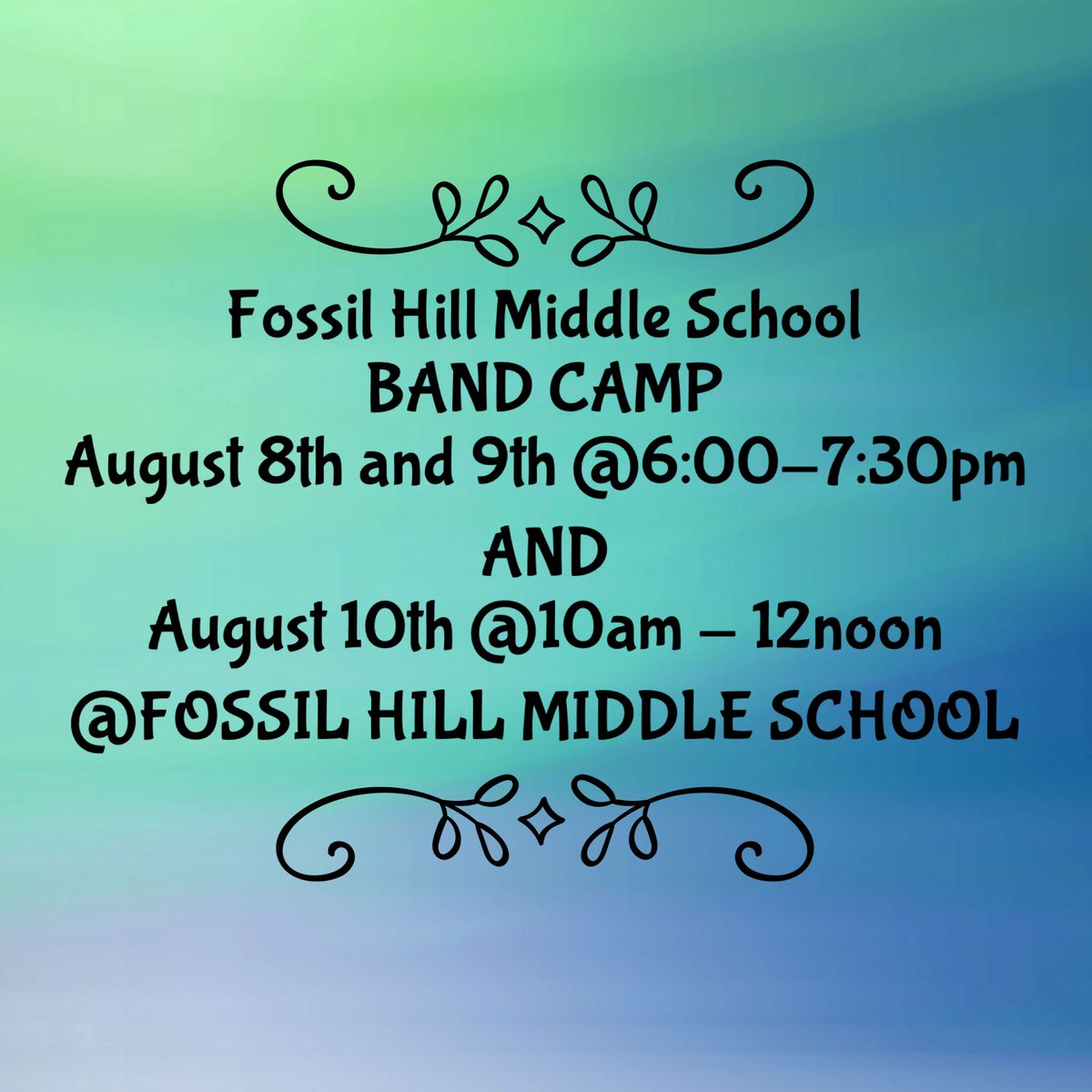 FHMS BAND (@fossilhillband) on Twitter photo 