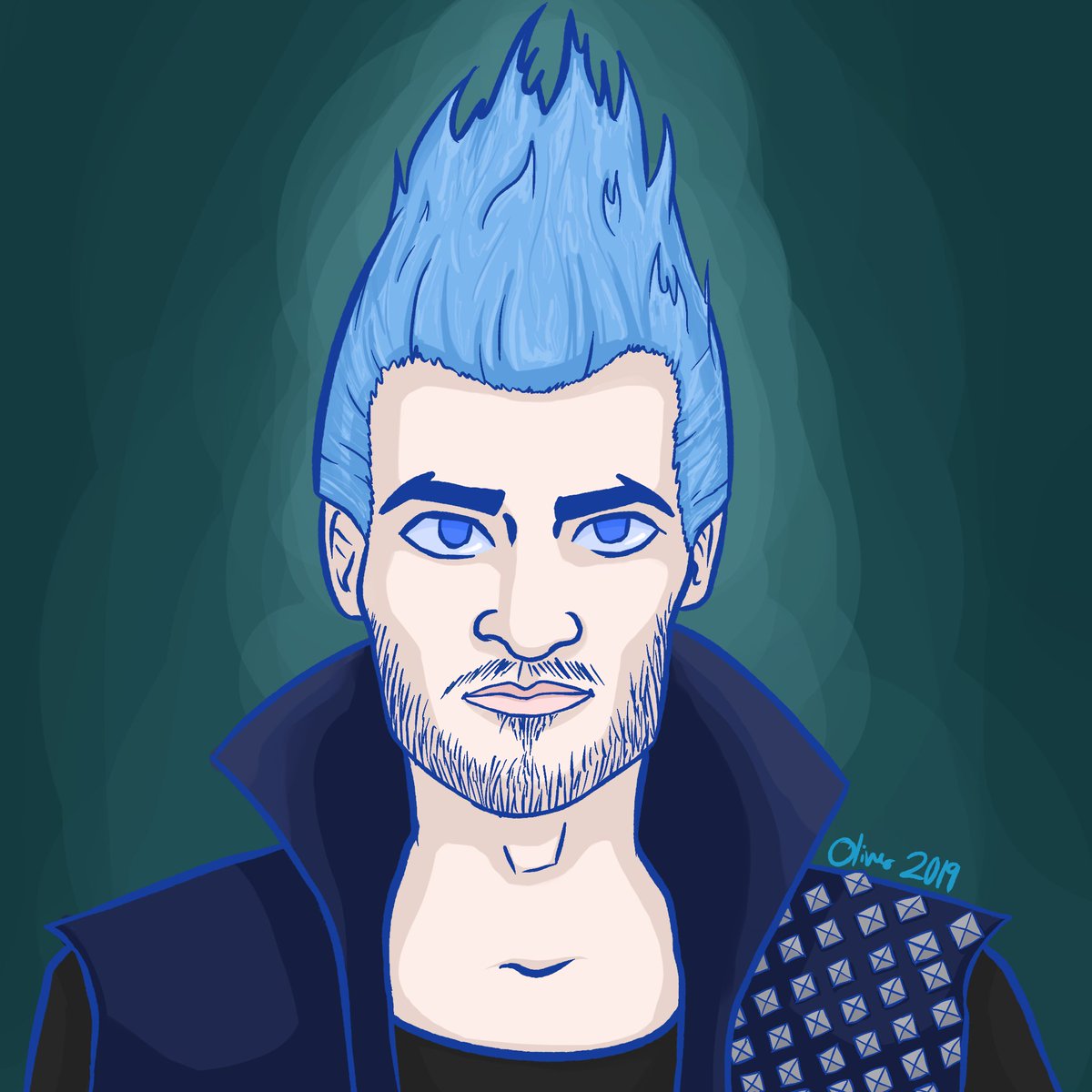 Olimakesart's tweet photo. Rewatched Descendants 3 and drew my favourite imprisoned God. I’m also working on so much more descendants fanart 🤷‍♂️ https://t.co/FKEst6jQy4