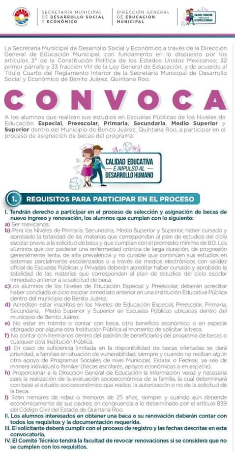 ISoftwareUpqroo's tweet photo. Convocatoria para beca. #anímate #leerlaconvocatoria #Ingsoftware https://t.co/byMRpzggAq