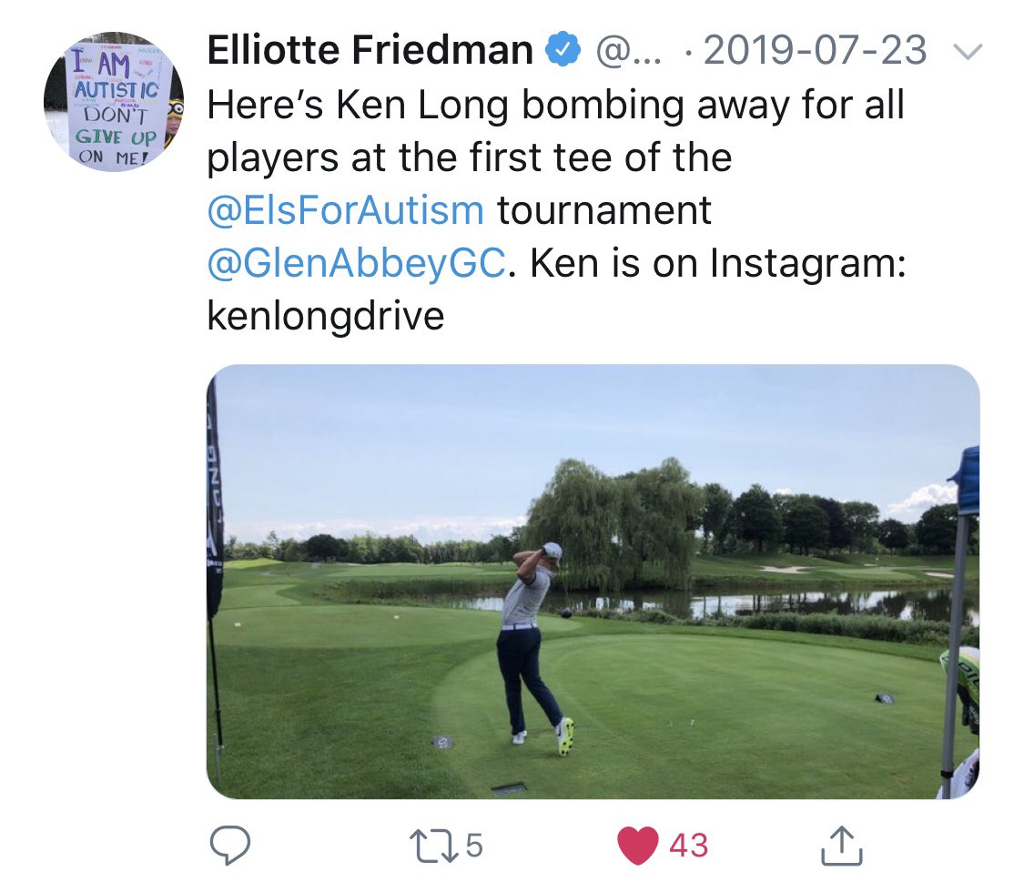 drpmonaghan's tweet photo. Update: @FriedgeHNIC still has his #AutismProtest pic as his profile picture.
I’m grateful to advocates like Elliotte Friedman.
A little support goes a long way.
A simple thing like his profile pic or a RT helps remind me that people like him are still paying attention. https://t.co/Z1OmLLFxYr