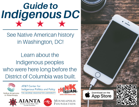 GWCIPP's tweet photo. Learn more about the rich history of Indigenous DC.
Download Guide to Indigenous DC! Take a tour today!
Link to App: https://t.co/DRwqHgp6lg
Link to Website: https://t.co/9uSLME7F0x
#GuidetoIndigenousDC #IndigenousDC #WeAreStillHere @_illuminatives @DCculture https://t.co/dxGEMFeK2t