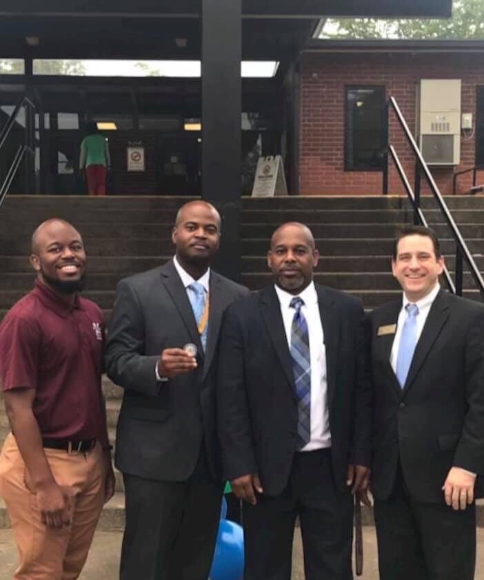 azkacademy's tweet photo. AZ Kelsey was honored to have Honorable Judge Josh Thacker of the Spalding County State Court help greet our students on their first day of class. #AZKacademy #GSCSStepRightUp #GSCSFirstDay #GriffinGreatSpaldingStrong https://t.co/U1aEOfvFDt