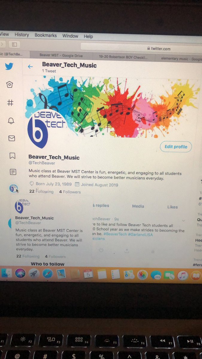 Be sure friends to follow <a href="/TechBeaver/">Beaver_Tech_Music</a> for all the great music learning that will be taking place this coming school year. #GarlandUSA #Beavertech #Musicians #thatswhatsup