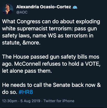 Bmac0507's tweet photo. AOC Incites Violence Against Mitch McConnell 

That's how this works right? https://t.co/9FhWAVpVC9