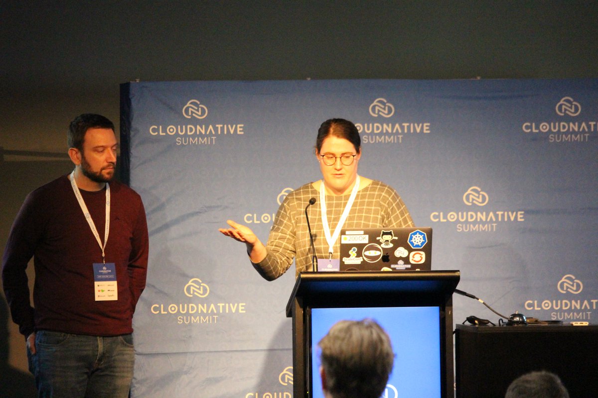 cloudnativego's tweet photo. GitOps Driven Deployments on OpenShift by Heather Cumberworth-Lane &amp; Everett Toews

#cloudntv #cloudnativeANZ @hcumberworthl @etoews https://t.co/tSMQI8tmub