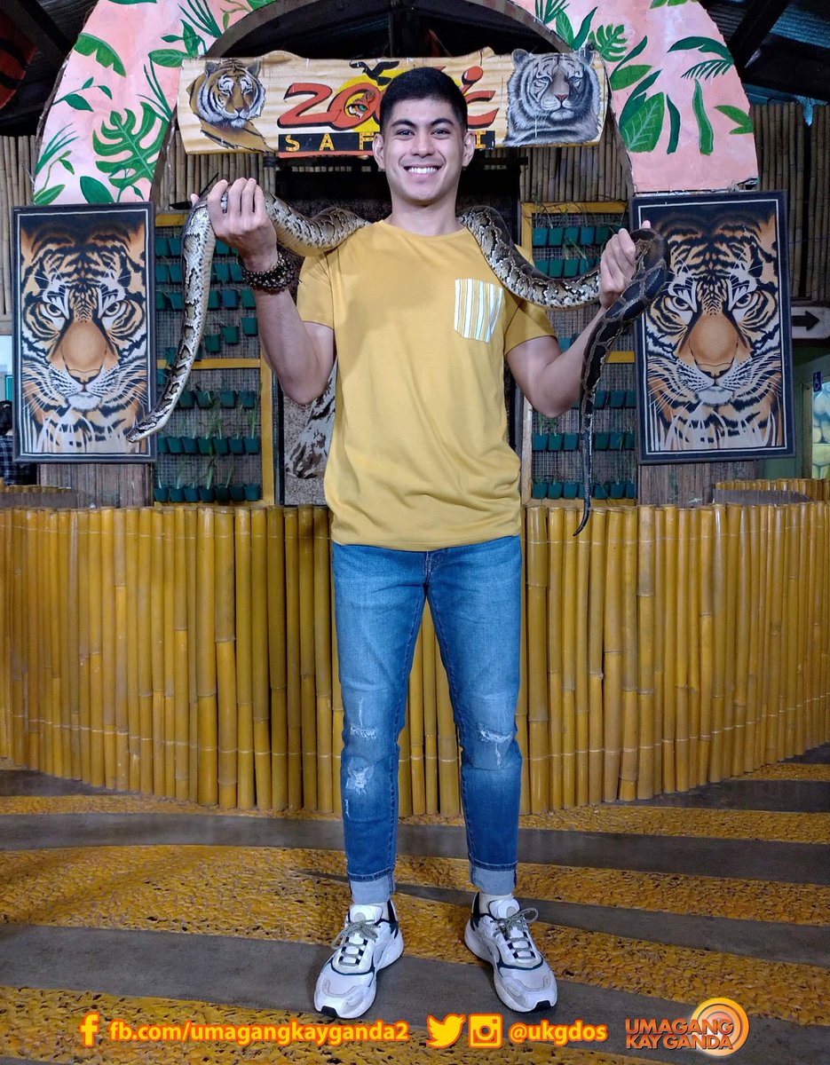 ukgdos's tweet photo. Kakaibang adventure ang sinubukan ng #UKGSquad na sina Roxy, Martin, and Pat kasama ang wild animals sa Subic! 🐅🐯 https://t.co/85cps95FvG