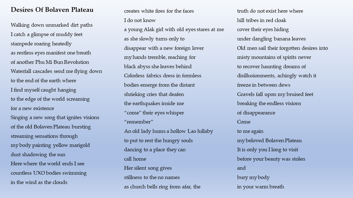 Laomagination's tweet photo. Some of the poems we presented at @Laomagination at #AALitFest in Washington D.C. that will be part of the 2020 exhibit in Minneapolis as part of the @JoyceFdn Award with @LaoCenterMN https://t.co/483T4xm3dO