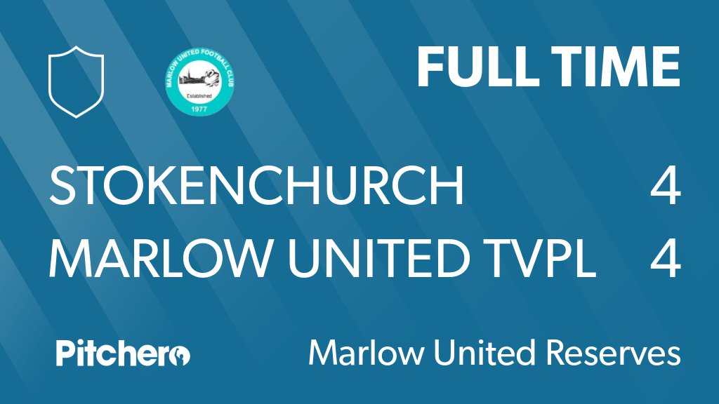UnitedMarlow's tweet photo. FULL TIME: Stokenchurch 4 - 4 Marlow United TVPL
#STOMAR #Pitchero
https://t.co/m9lF8wYUNb https://t.co/OLyJcZtq77