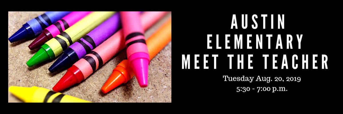 CarolynLemons's tweet photo. Come see us at Austin Elementary for our Meet the Teacher Night #austinblueroos #whywisd https://t.co/hle0MnuDeS