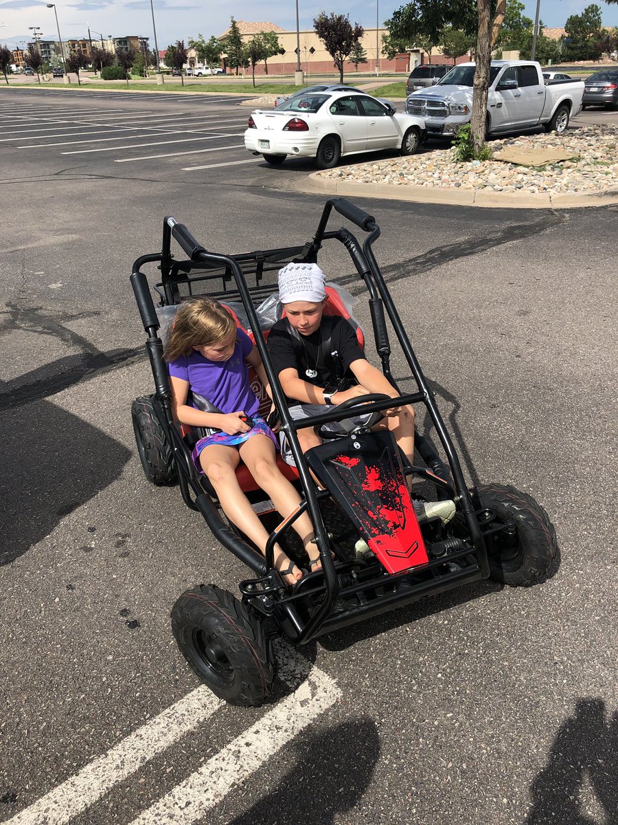 #ProudDadMoment - my 10 year old son mowed lawns all summer, saved every dime and bought a go-cart yesterday.  He was a bit miffed when he paid an extra $100 for tax.