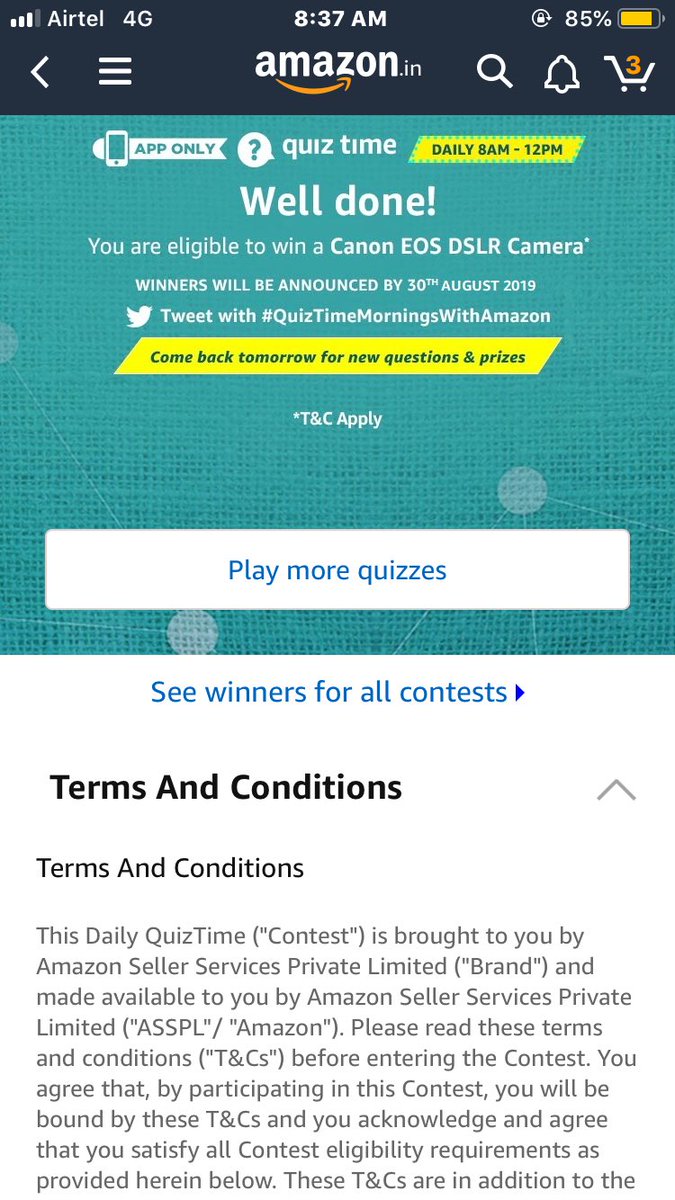 MiSufail's tweet photo. #QuizTimeMotningsWithAmazon https://t.co/OIZkHAt7QD