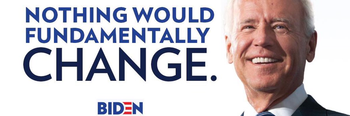 novenator's tweet photo. #StatusQuoJoe would lose to Trump if we allow him to be our nominee. Calling it. We can have #NoMiddleGround on the bold progressive positions that Americans love.
#NeverNeoliberal #NoJoe https://t.co/XQbCUEQwPZ