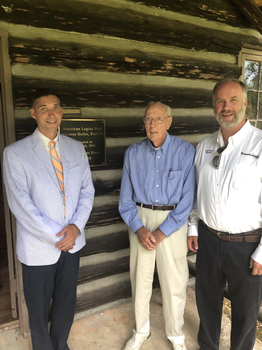 ewilson4forsyth's tweet photo. I was honored to be a part of the dedication ceremony for the building at Thomas Hollis American Legion Hall Post 34 to Mr. Glover Stuart for his lifetime commitment to service of others. https://t.co/mgzdr8WVj4