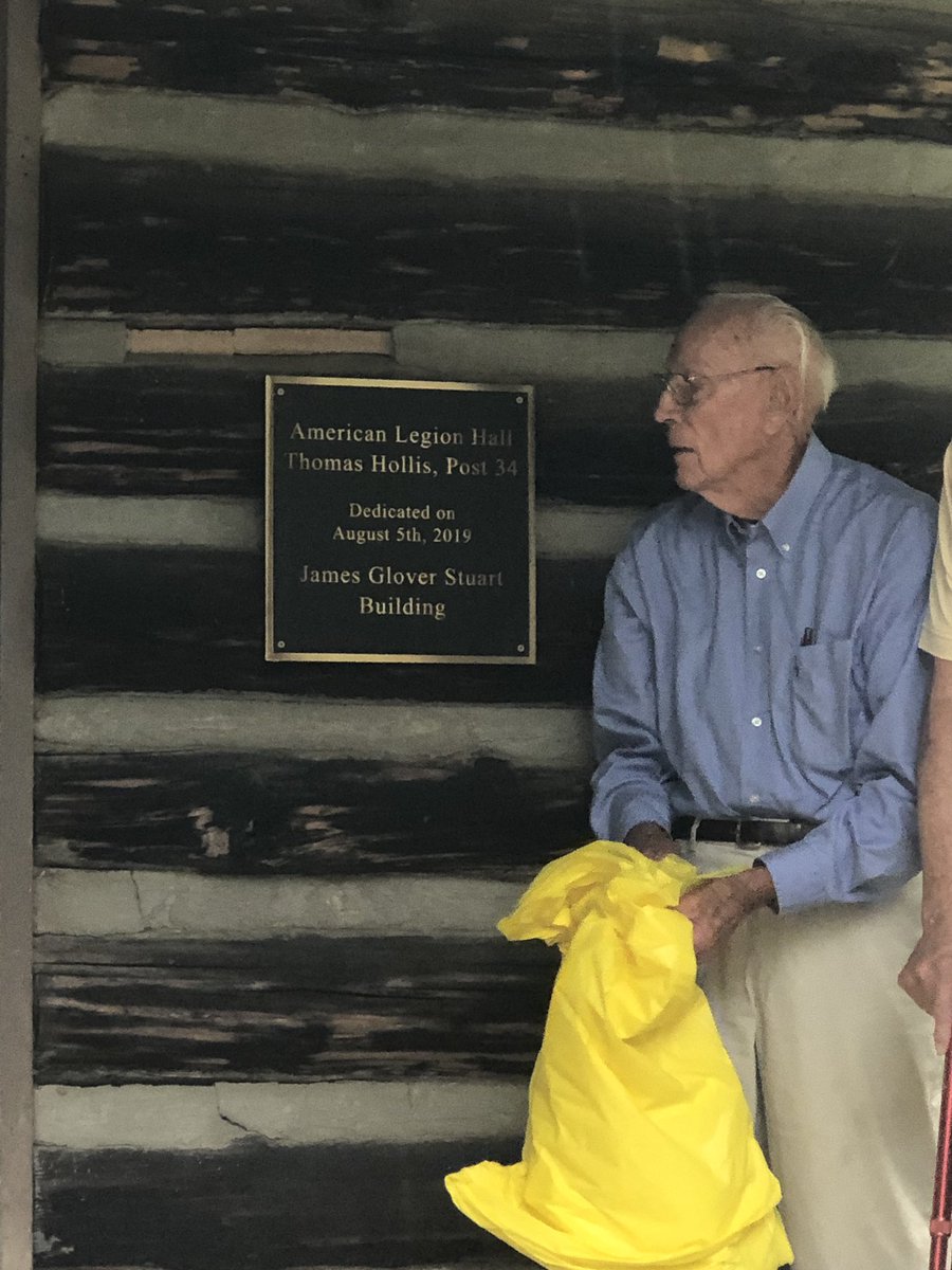 ewilson4forsyth's tweet photo. I was honored to be a part of the dedication ceremony for the building at Thomas Hollis American Legion Hall Post 34 to Mr. Glover Stuart for his lifetime commitment to service of others. https://t.co/mgzdr8WVj4