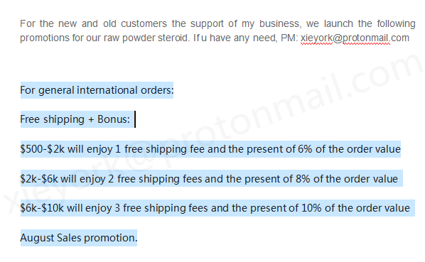 xietacy's tweet photo. August Sales Promotion.
#tren #test #steroid #roid #anavar #winstrol #deca #anadrol #masteron #injection #oral #bodybuilding #bodybuilder #jackedabs #leanmuscle #buliking #cutting #fitness #fitnessmotivation #FitnessGoals #fitnessmodels https://t.co/89IXuCMYPi