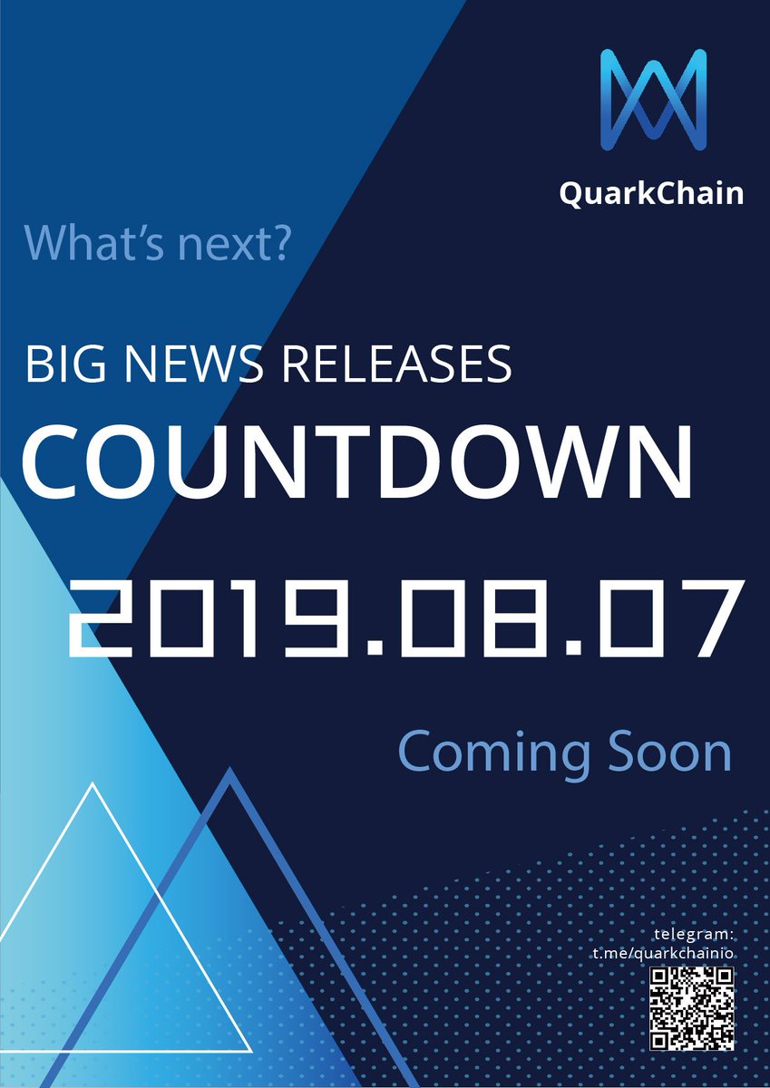 Quark_Chain's tweet photo. Prize Quiz "Guess What's Next"

1⃣Follow @Quark_Chain 
2⃣Retweet this tweet WITH your answer
3⃣500 $QKC for 5 winners 
#QuarkChain #Blockchain https://t.co/TYlzxt7zw8