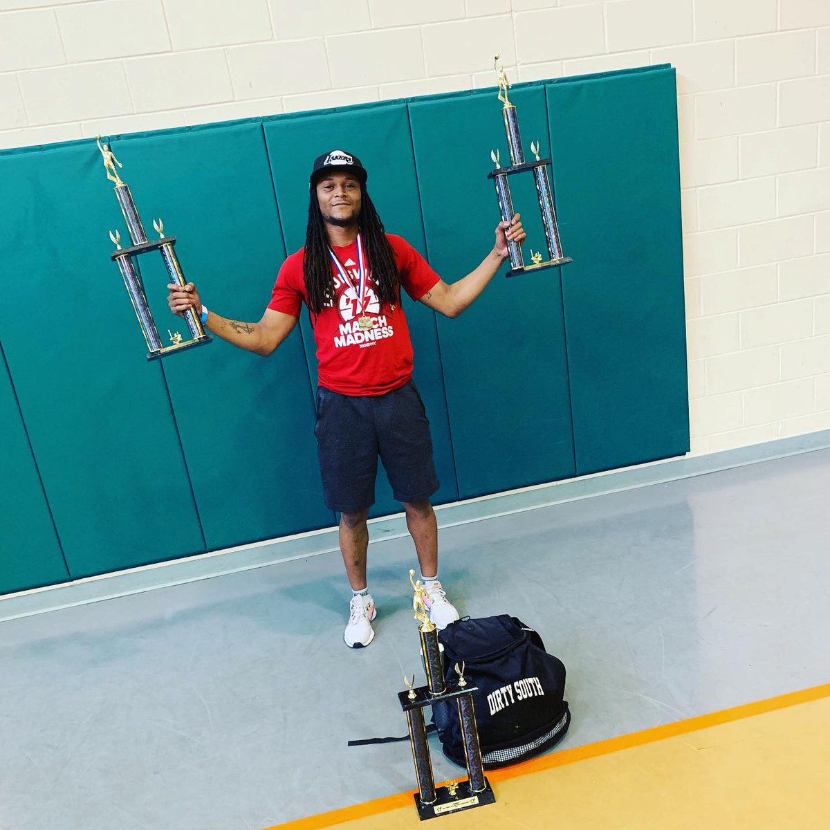 I_Jus_Finesse's tweet photo. It’s a takeover #DirtySouthTakeover great way to end the season guys going out as champs 🏆🏆🏆🏀 proud of these guys no matter what #DirtySouthvsEverybody ✊🏽💯 https://t.co/PXmQNGdoyk