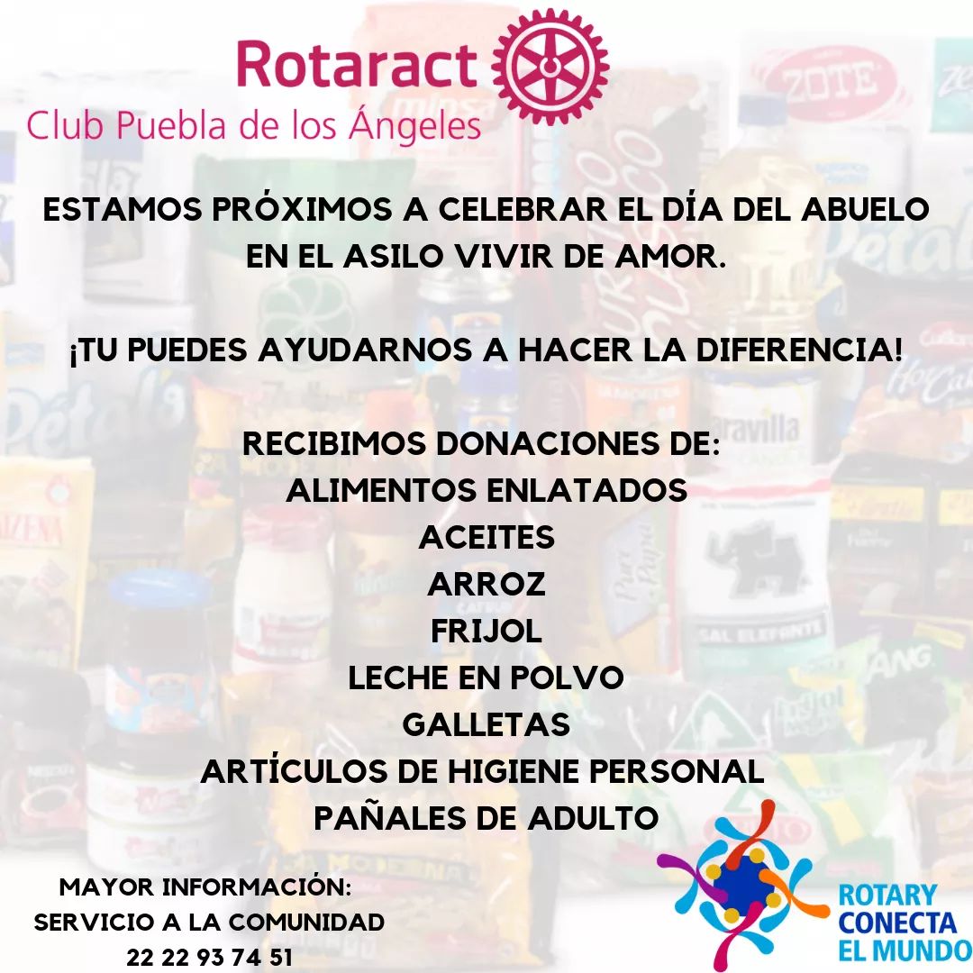 RotaractAngels's tweet photo. Tu puedes hacer la diferencia! 

#díadelabuelo 
#SerÁngelEsUnPrivilegio
#20AñosSiendoÁngelesEnAccio https://t.co/SSSs6JHqSS