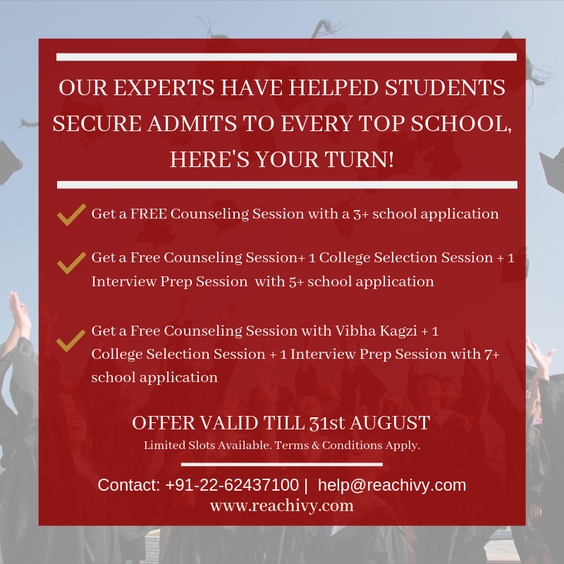 ReachIvy's tweet image. Want to get admitted to your dream college? Avail these new offers Today!
#Augustoffer #ReachIvy #Counseling