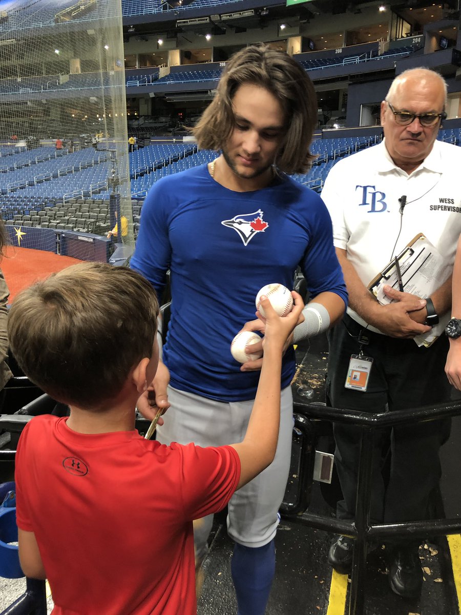 Thanks Bo Bichette!!! You made this little boy very happy!!!