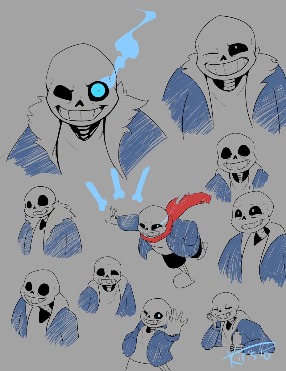 Aurey Undertale Fanart Sans Papyrus Sketches
