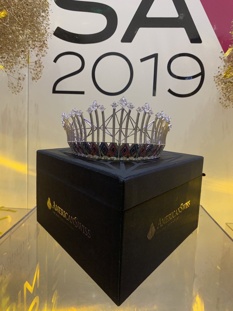 Unveiling of the new Miss SA crown 2019👑 <a href="/Official_MissSA/">Miss South Africa</a>