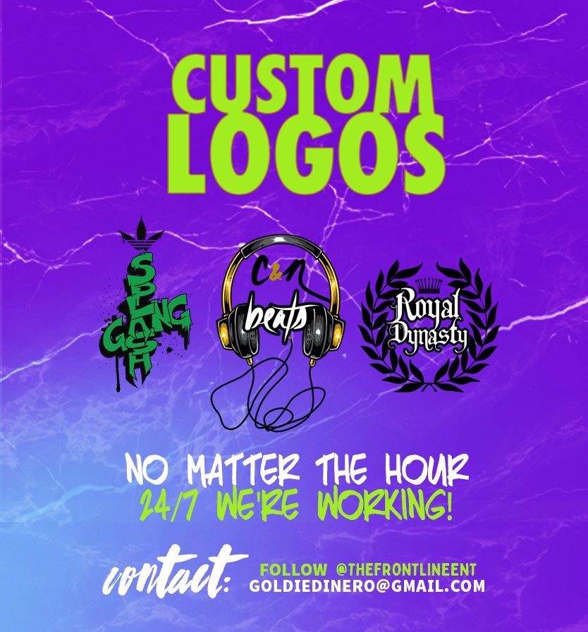 TheFrontLineEnt's tweet image. Custom Logo Design | View more work  at instagram.com/thefrontlineent #logo #art