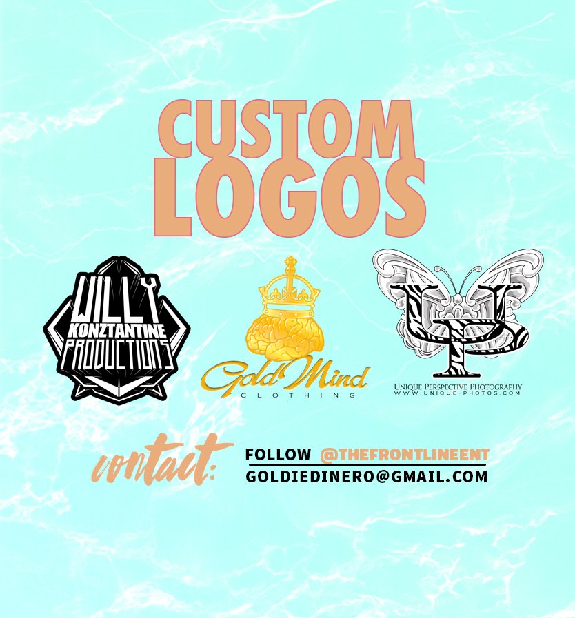 TheFrontLineEnt's tweet image. Custom Logo Design | View more work  at instagram.com/thefrontlineent #logo #art