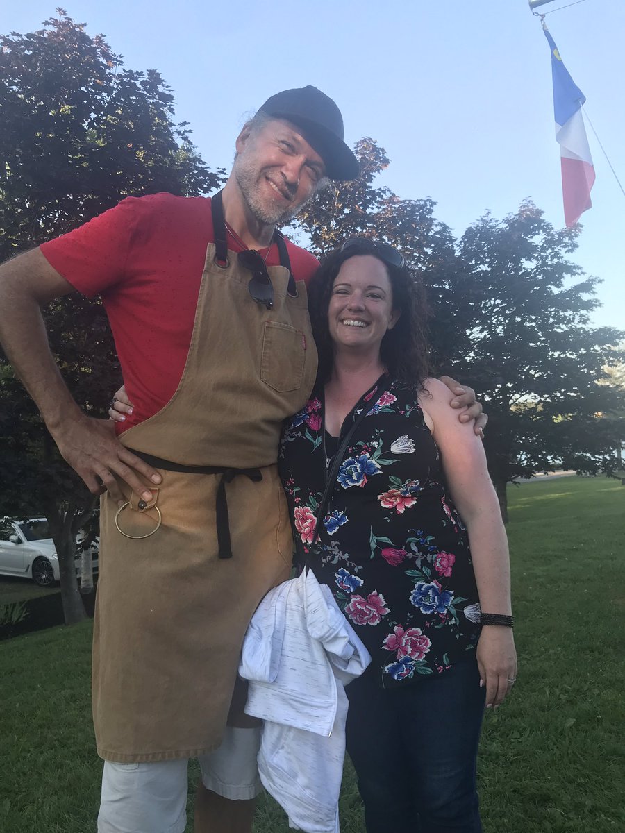 PSF7's tweet photo. What a feast!  Thank you to @ChefMichaelSmth and his fire brigade @InnAtBayFortune for a wonderful time for this BC girl!  #dinnerforone #innstyle #bucketlist #fireworks I love this island https://t.co/vw6c09WBSe