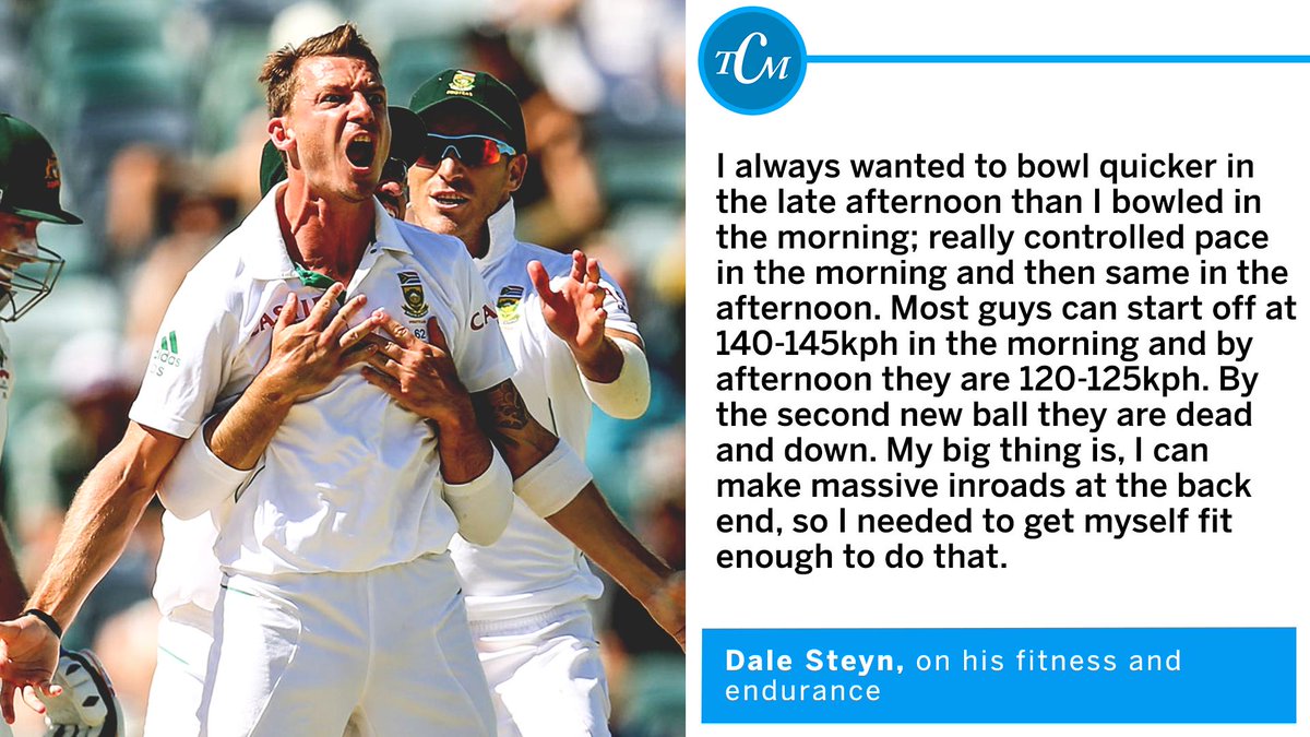 Pace. Controlled pace. Controlled pace all day. 

Dale Steyn at his best was some sight! ⚡️

From our archives, <a href="/NagrajGollapudi/">Nagraj Gollapudi</a>'s interview with him, where he speaks about his craft, and how he became the world's best fast bowler

es.pn/2YKIGFG