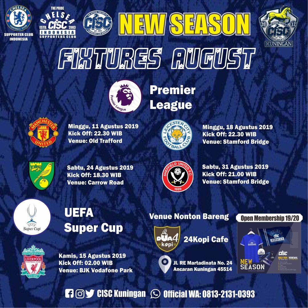 CISCkuningan_'s tweet image. Jadwal chelsea fc di bulan agustus

#ThisIsCisc
#cisckuningan
#ciscwestjava
#chelseaindo
#theprideofcisc