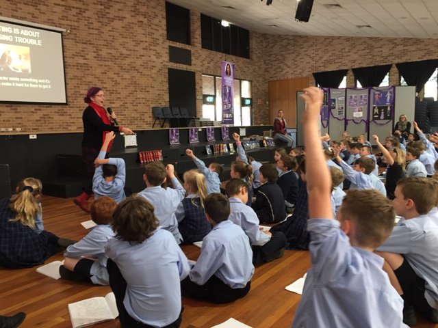 OlsosT's tweet photo. It was a wonderful opportunity for the children in Years 3-6 to work with the author Deb Abela today and participated in fun, creative writing workshops with her. https://t.co/5wTt1KnY9g