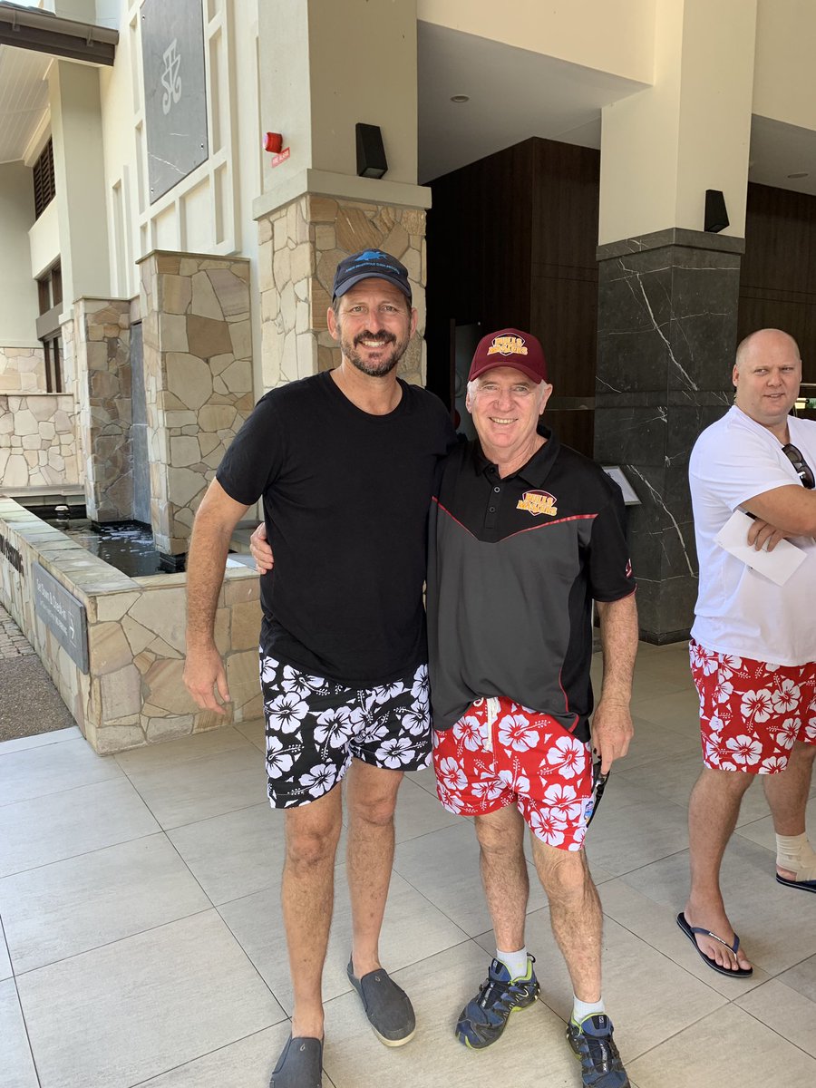 OkanuiClassics's tweet photo. @Buzz7_ @ashtonsims26 @CricketAus Here are a couple of Aussie Cricket Legends sporting #okanui shorts @bullsmasters https://t.co/ZyhyPIRxR7