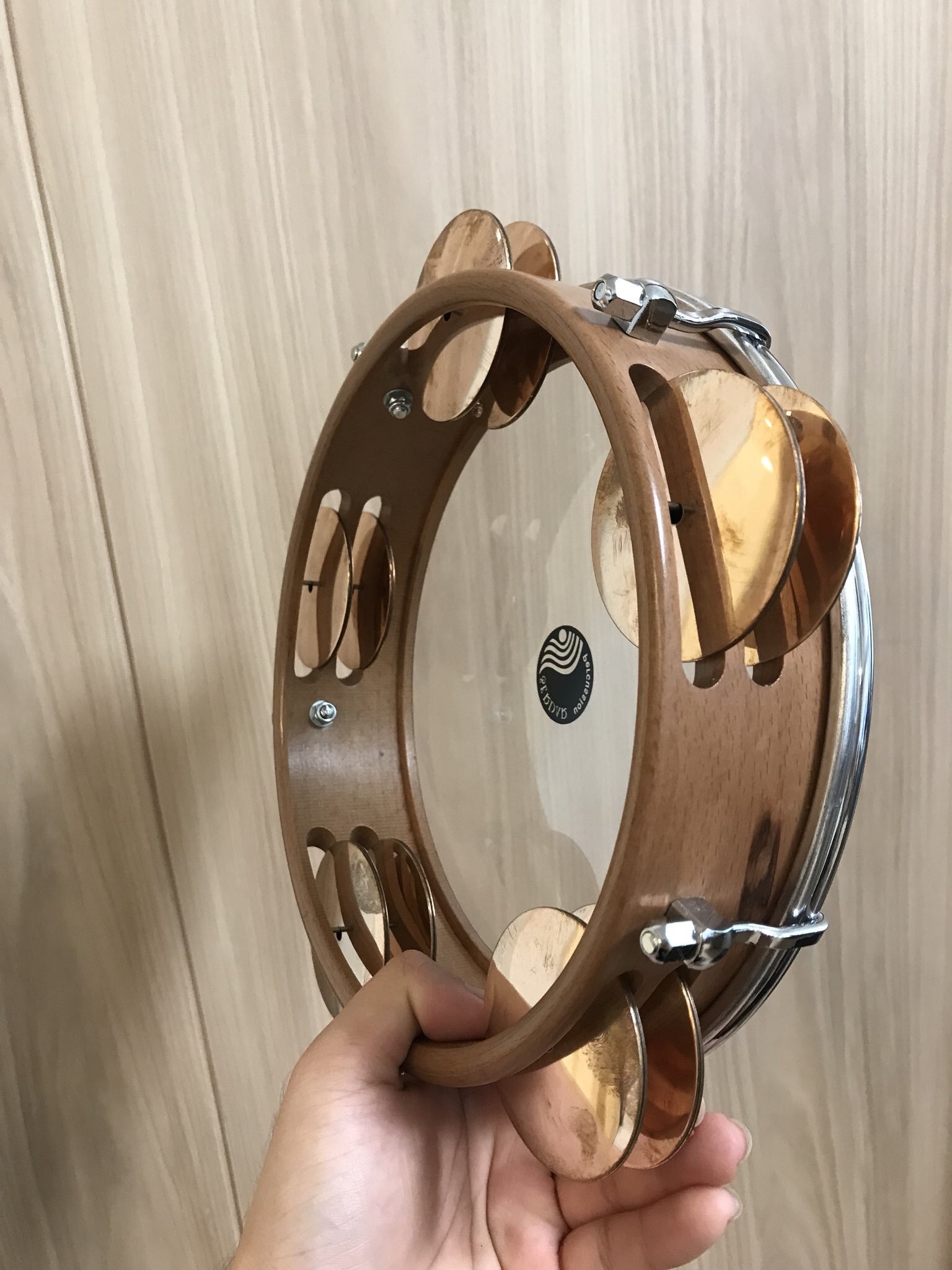 海外ブランド  アラブタンバリン 皮 レク riq パーカッション・打楽器