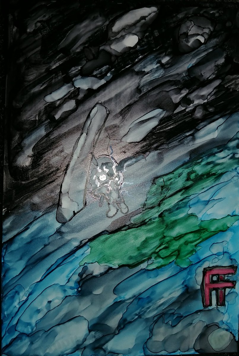 Chaonea's tweet photo. Entry 5. FALL
So many things could go wrong up here-so close to the void, so far from home. The eyes sometimes played tricks, physics themselves might turn on you as the world tumbled merrily along. #AuGHOST2019 #AuGHOST #FALL #basophobia #astrophobia #space https://t.co/uyYJuC8rgk