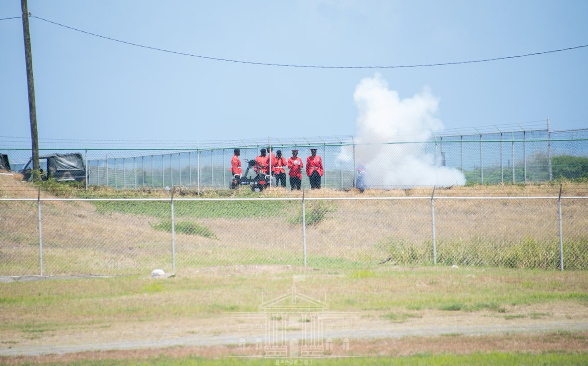President Uhuru Kenyatta was on Monday received by Prime Minister Andrew Holness and Governor General Patrick Allen of Jamaica in a colourful state reception that included a Guard of Honour mounted by the Jamaica Defence Forces and a 21-gun salute upon his landing in Kingston.