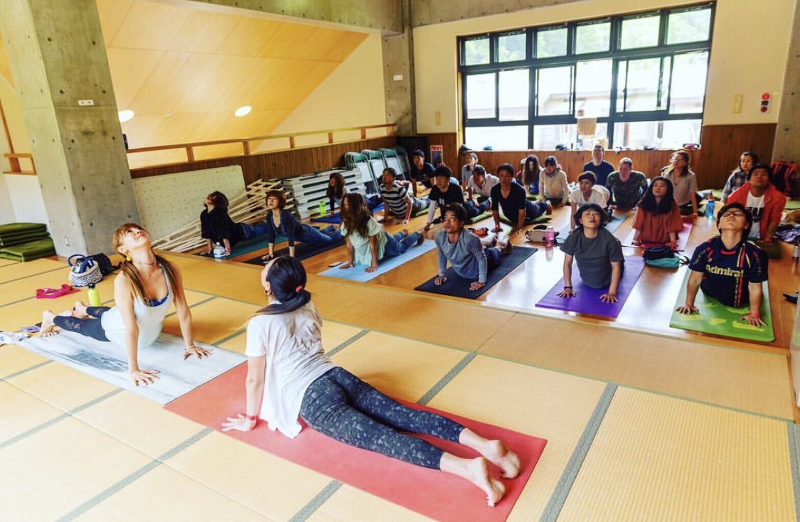 ginzanfestival's tweet photo. 高木富美恵さんのヨガレクチャーは銀山平の大自然の中、本当に貴重なひと時でした。心身ともに安らいだ時間となりました。ありがとうございました!!!

#高木富美恵 #ヨガ
#GINZANFESTIVAL #festival
#music #銀山フェス #フェス
#銀山平 #奥只見湖 #野外音楽フェス
#キャンプインフェス #キャンプ https://t.co/loQ8b7Dysh