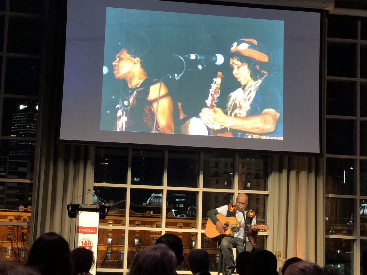djpapilko's tweet photo. So lucky to being hearing Archie Roach live at the @Dymocksbooks conference. Thanks @SimonSchusterAU #DymCon19 https://t.co/clozNDJn8L