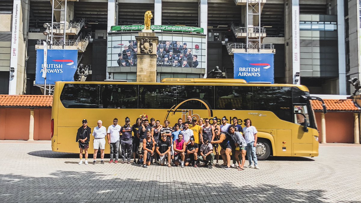 Obligatory snap in front of the Lion Gate at Twickenham. 

Thanks to <a href="/EnglandRugby/">England Rugby</a> for an excellent tour &amp; looking after US side <a href="/LB49erRugby/">LongBeachState Rugby</a> #rugbytour