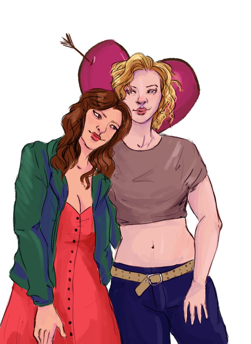 I’m a day early but I’ve been holding on to this so long I had to share it!  Commissioned some Merry Maidens DuHood art from <a href="/lunarskeleton/">Luna Skelton</a> for <a href="/anyafsteiner/">Anya Steiner</a>’s birthday!!!