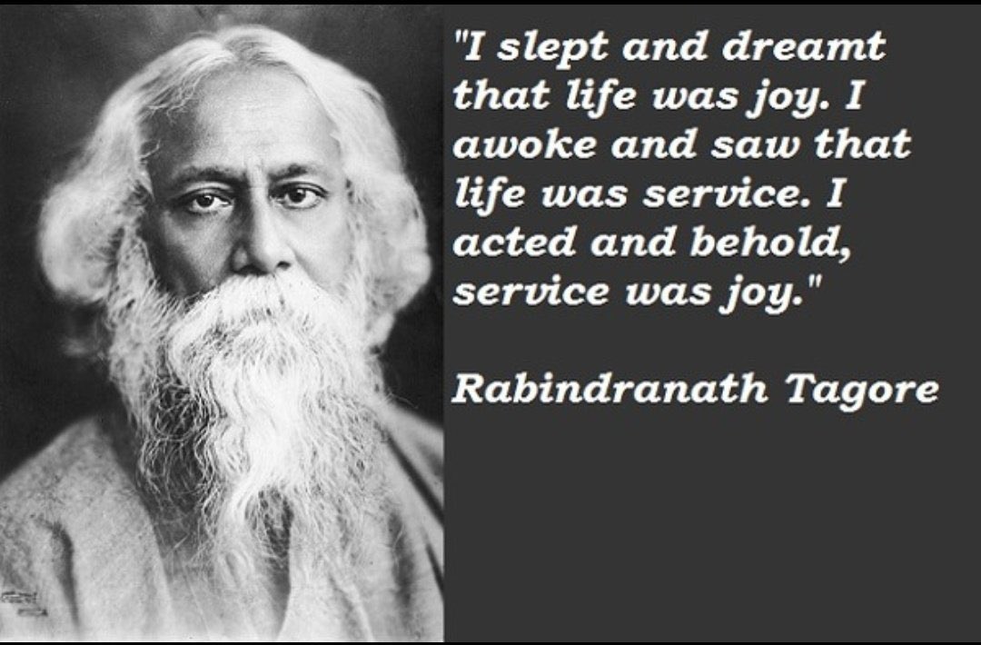 In memory of Saint Poet Rabindra Nath Tagore. One of the people I have always admired.