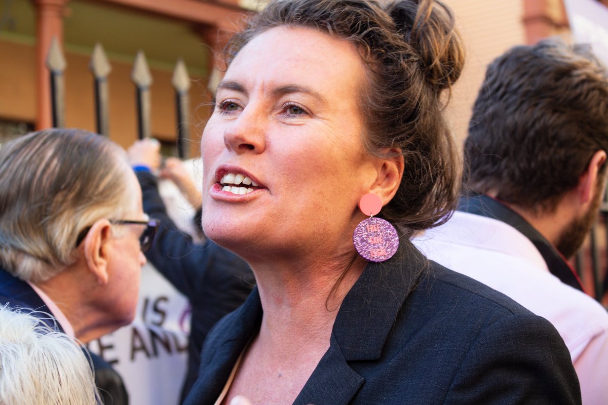 Next up is Member for the Blue Mountains, Trish Doyle, who btw has excellent taste in earrings.