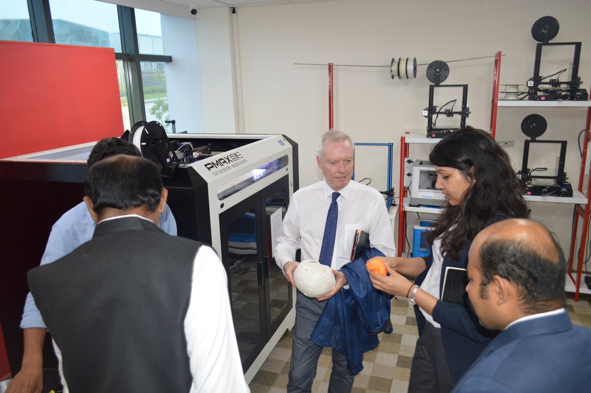 think3d_in's tweet photo. Enterprise Ireland Delegates Mr.David Flood & Ms.Priyasha Churiwal visit think3D facility to know more about applications of 3D Printing in their respective fields.
#think3D #AMTZ #3DPrinting #DelegatesVisit #EnterpriseIreland https://t.co/TBdslEfmpk