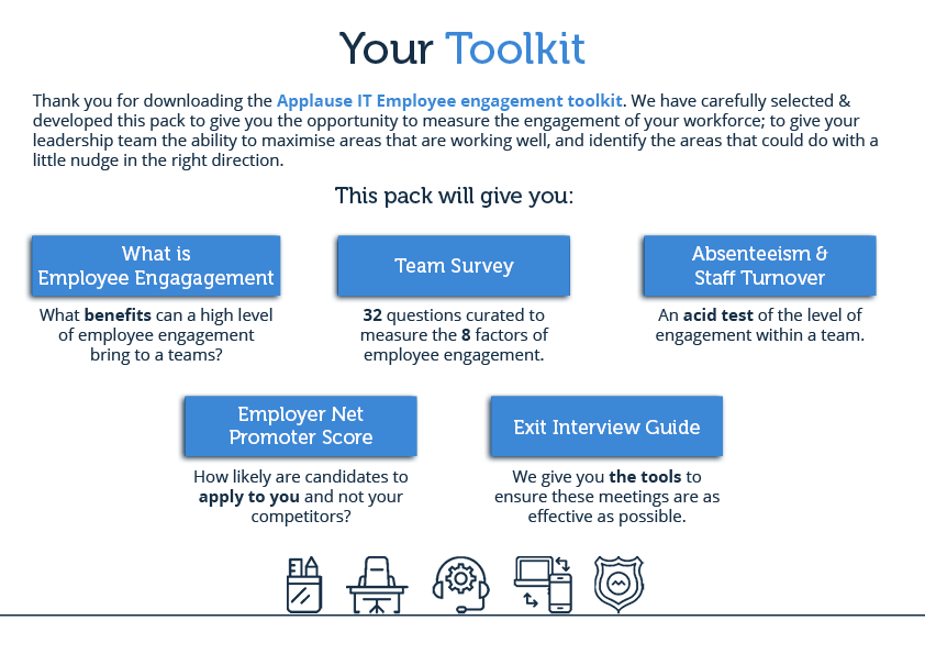 timapplauseit's tweet image. 8️⃣ factors that @thetimes use for their Top 100 lists:

- Leadership 🥇
- Wellbeing 💚
- Giving something back 🙏
- Personal growth 📈
- My team ⚽️
- Fair deal 💰
- My company 🏢
- My manager 👨‍💼

Click to download the full Toolkit 🧰
buff.ly/2Kr1EYS