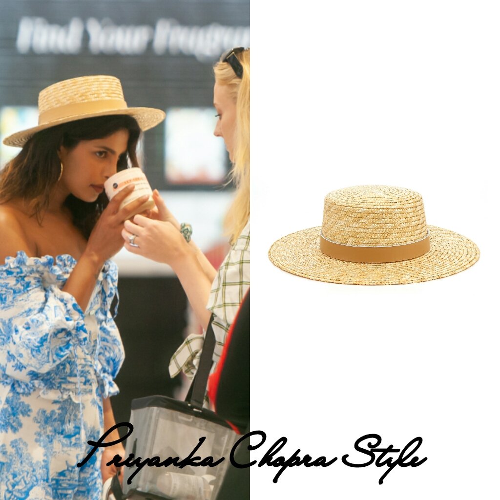 PChopraStyle's tweet photo. .@priyankachopra completed her look with #LackOfColor hat available online at $89 https://t.co/4QlOY5hrSO