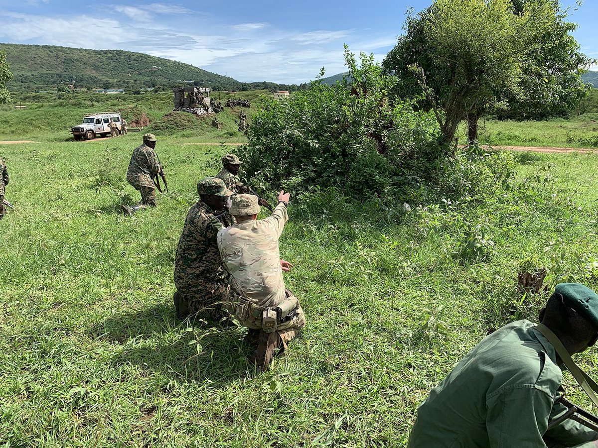 African security is Britain's security. British soldiers of @2PWRRTigers are seen here training Ugandan soldiers in the sorts of skills which will help the Ugandan Battle Group deployed with <a href="/UNSomalia/">UNSOM</a> defeat Islamist terrorists. <a href="/UPDFSPOKESMAN/">UPDF SPOKESMAN</a> #Africa #GlobalBritain