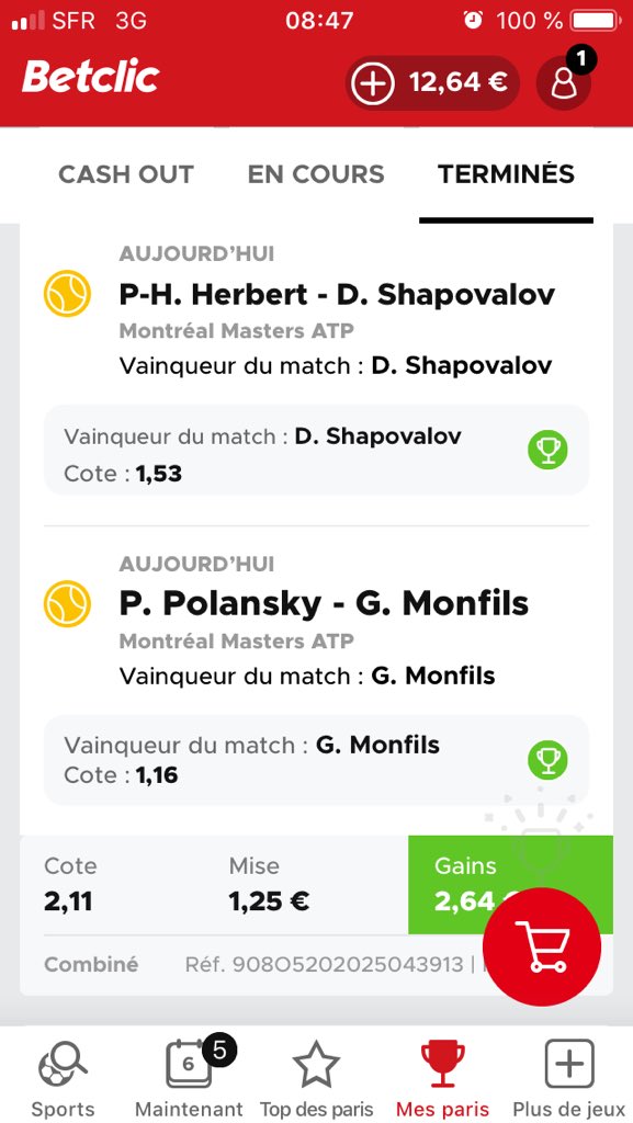 jerome_camoin's tweet image. Suivi sur Shapovov et Monfils avec Wozniacki Set 1, c’est passé 👌on continue !